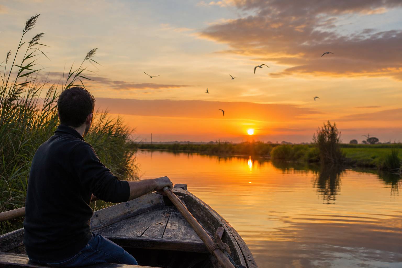 Paseo en barca por la Albufera de Valencia: guía para navegar entre arrozales y atardeceres
