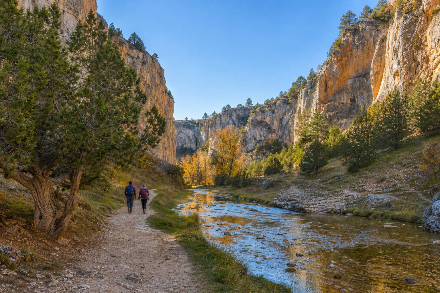 Ruta por el Cañón del Río Lobos: sendero entre sabinares y cañones